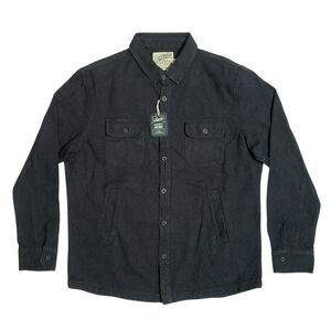 Grayers Mens Heavyweight Flannel Twill Shirt Jacket Size XL Charcoal Heather NWT